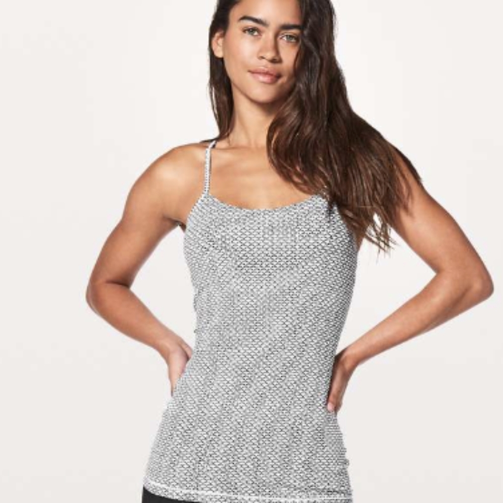 Lululemon Power Pose Tank Monochromic White - Picture 4 of 10